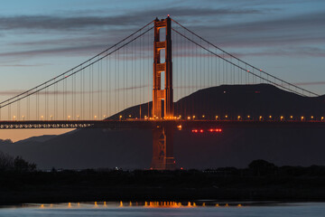 Dusk Views of the Golden Gate Bridge