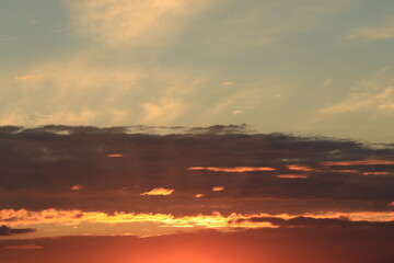 Sonnenuntergang mit Wolken