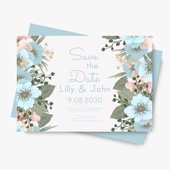 Floral backgrounds wedding cards