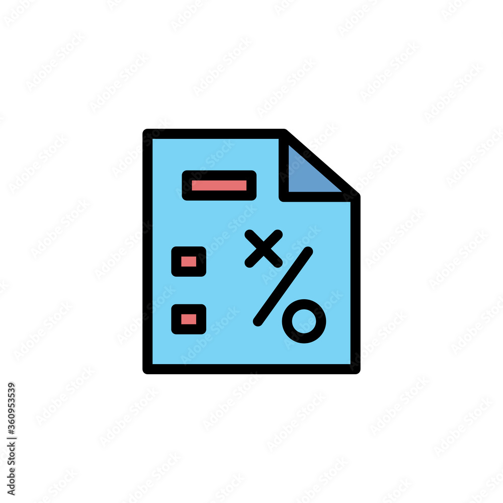 Poster Files colored icon. Simple color element illustration. Files concept outline symbol design from Business strategy set. Can be used for web and mobile
