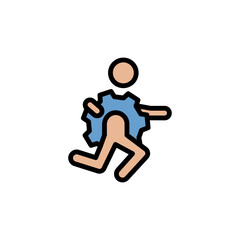 Gear, businessman colored icon. Simple color element illustration. Gear, businessman concept outline symbol design from Business strategy set. Can be used for web and mobile