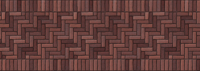 Red Brick Pavement Floor