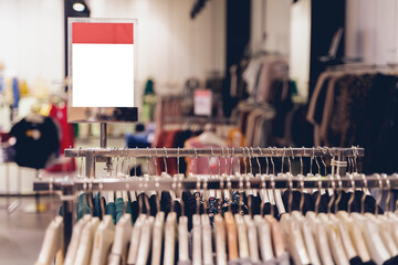 Discount sale sign in shopping mall. Big reductions concept for Black Friday and Holiday season sale