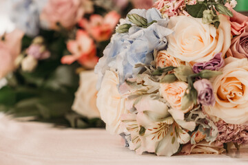 Wedding bouquet flower decoration in venue
