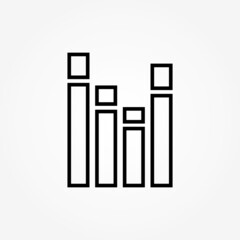 outline Equalizer icon. Music sound wave symbol