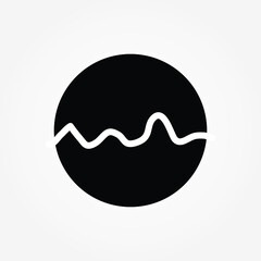 Pulse Icon Vector. Simple flat symbol.