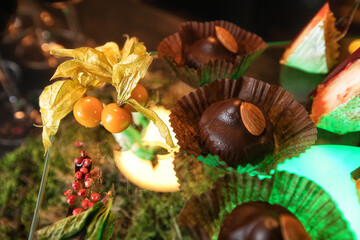 chocolate in the basket