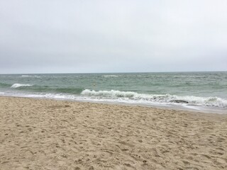 waves and sand