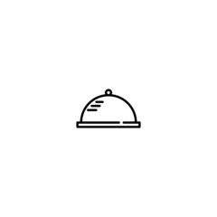 food cover vector icon. flat design