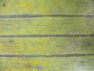 Fototapeta na wymiar Yellow weathered concrete textured background with horizontal lines