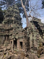 Fototapeta na wymiar Angkor Temples in Cambodia - February 2017