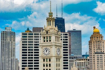 Fototapeta na wymiar Chicago Downtown, view from London house Chicago