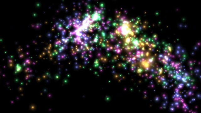 4K Video clip of the image of fireworks and sparks