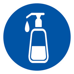 Wash Your Hand With Disinfectant Soap Symbol Sign, Vector Illustration, Isolate On White Background Label .EPS10