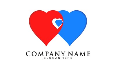 Heart inside love for family and care vector illustration design