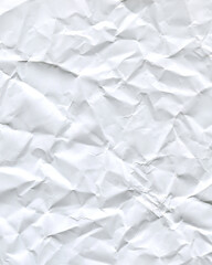 photo texture of white crumpled paper