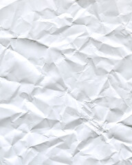 photo texture of white crumpled paper