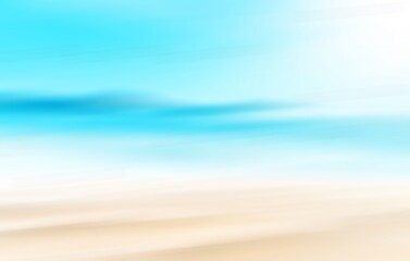 Fototapeta na wymiar Summer sea season landscape brown blue abstract background color gradient motion blurred. use for empty studio room backdrop wallpaper showcase or product your. copy space for text