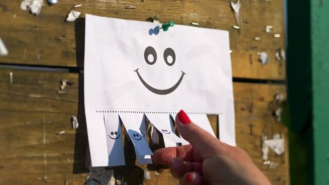 The advertisement with the smile in 4k Slow motion 60fps