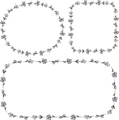 vector set: calligraphic design elements and page decoration