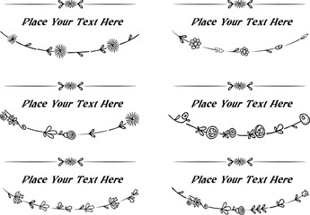 vector set: calligraphic design elements and page decoration