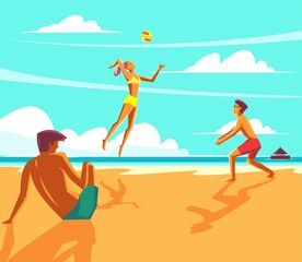 Beach Summer day holiday activity