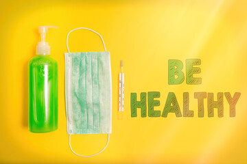 Conceptual hand writing showing Be Healthy. Concept meaning promote a state of complete emotional...