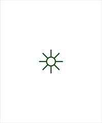sun icon,vector best line icon.