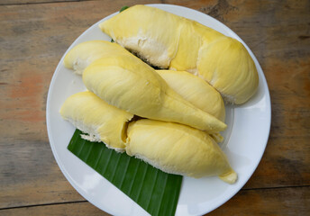 Top view Pa la u Monthong durian king of Fruit Thailand