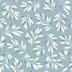 Fototapeta premium Seamless pattern of a leaf designed simply,