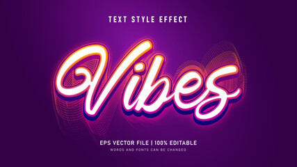 vibes text style effect
