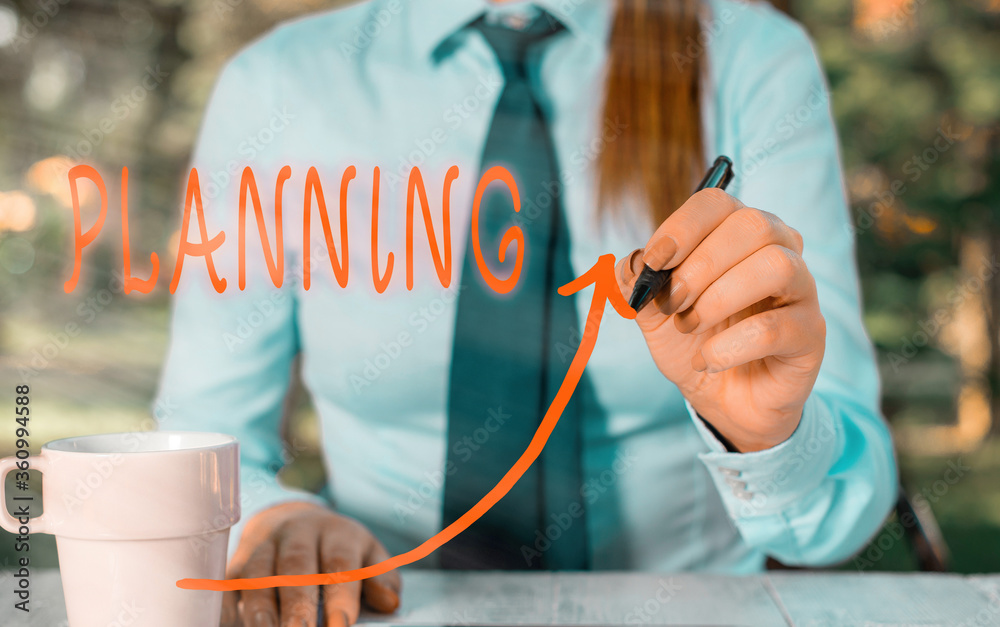 Poster text sign showing planning. business photo text achieving desired results is the first and foremost 