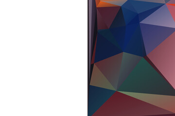 Abstract Color Polygon Background Design, Abstract Geometric Origami Style With Gradient. Presentation,Website, Backdrop, Cover,Banner,Pattern Template