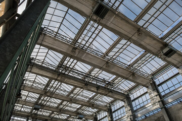 glass roof of a conservatory