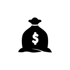 money bag icon logo illustration design