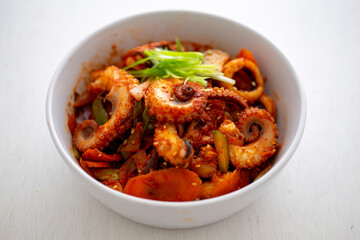 Korean Style Spicy Squid with Pork
