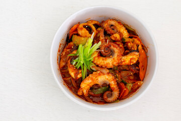 Korean Style Spicy Squid with Pork