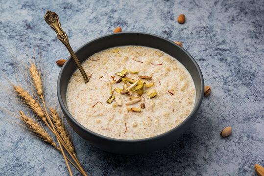 Daliya Kheer&nbsp;or Meetha Dalia is a delicious and healthy Indian Dessert made with broken or cracked wheat