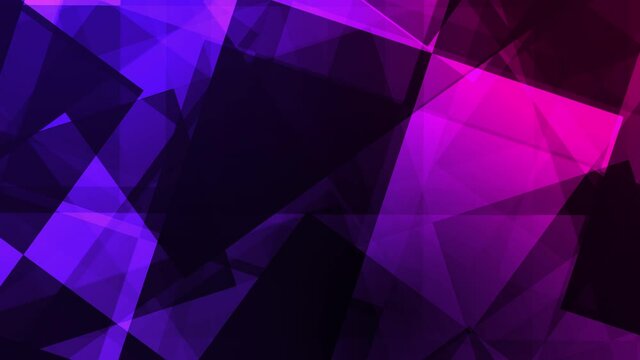 Geometric seamless motion graphic, Dark blue, purple and black color background 4K animation