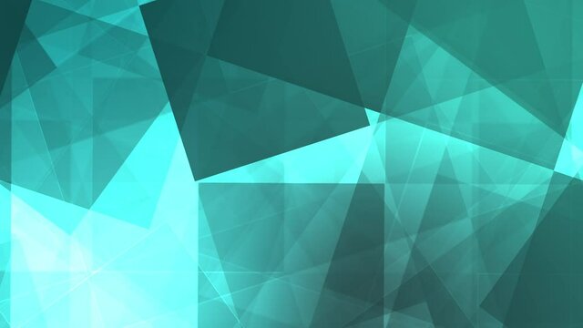 Geometric seamless motion graphic, Teal color background 4K animation