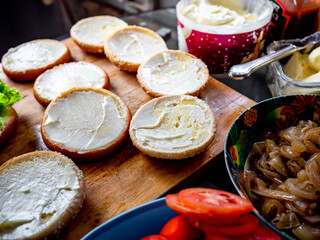 The process of making delicious homemade burgers.