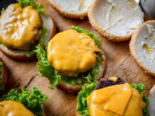 The process of making delicious homemade burgers.