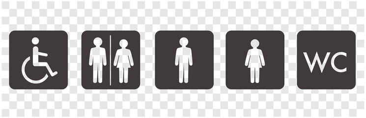  icon of toilet restroom wc vector