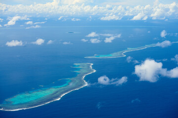 Fototapeta premium Chuuk Islands aerial view