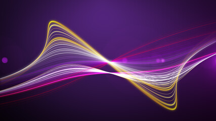 Romantic Color Abstract Purple Colorful Twisted Lines With Optical Light Background