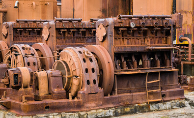 old whaling station equipment, Grytviken, South Georgia