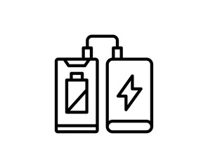 Powerbank line icon
