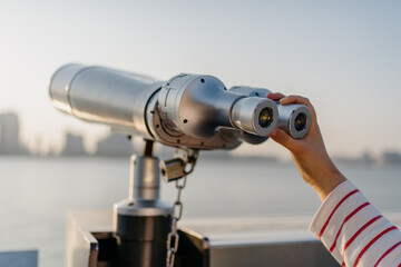 coin operated binoculars