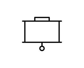 Presentation board  line icon