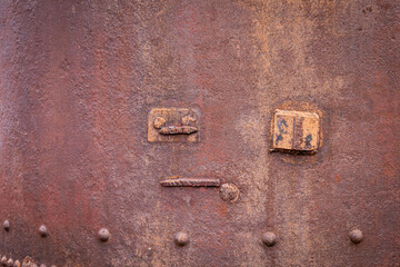old rusty metal tanks, Grytviken, South Georgia